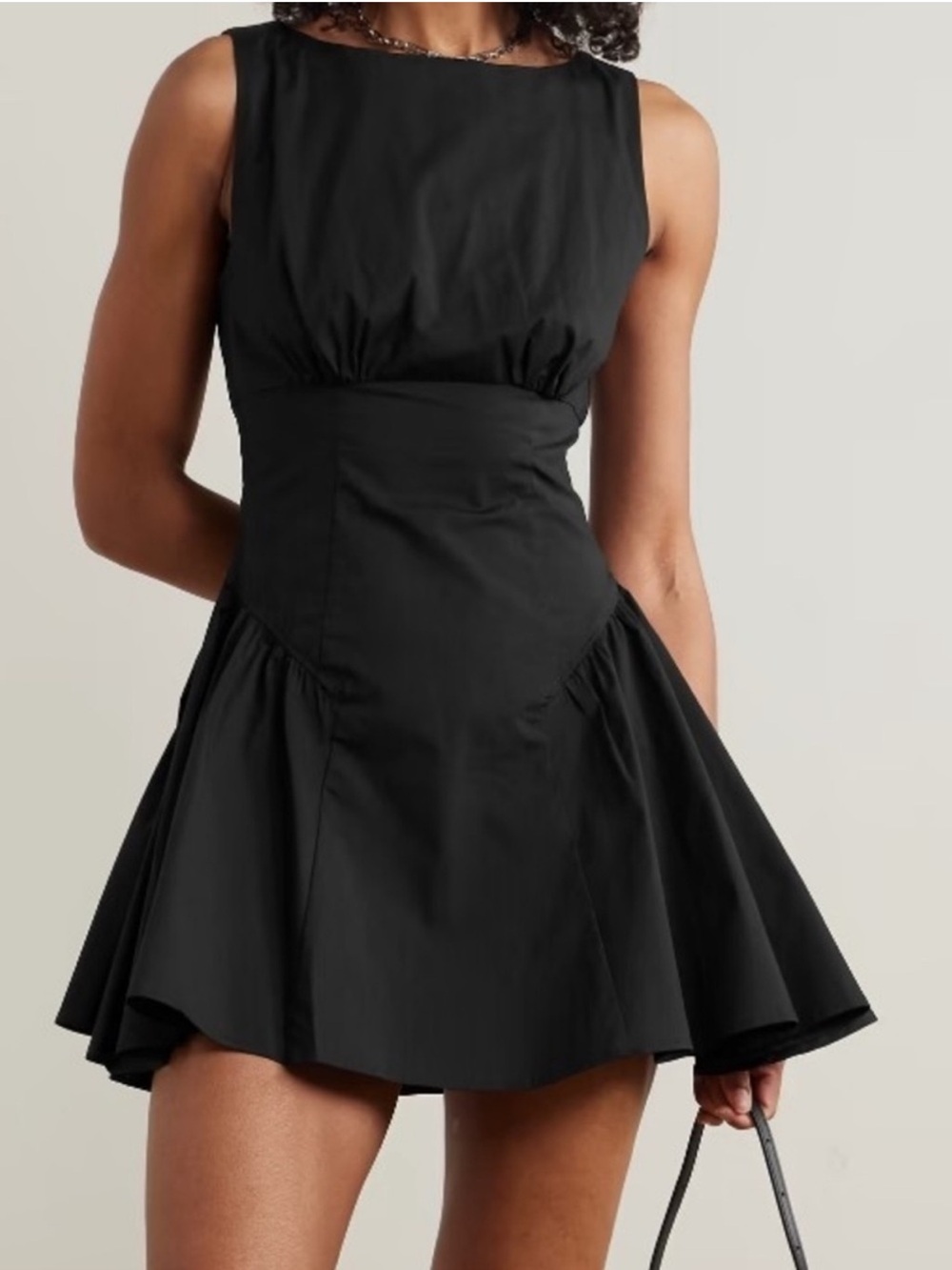 STAUD Gwen Flare Mini Dress - Picture 1 of 7